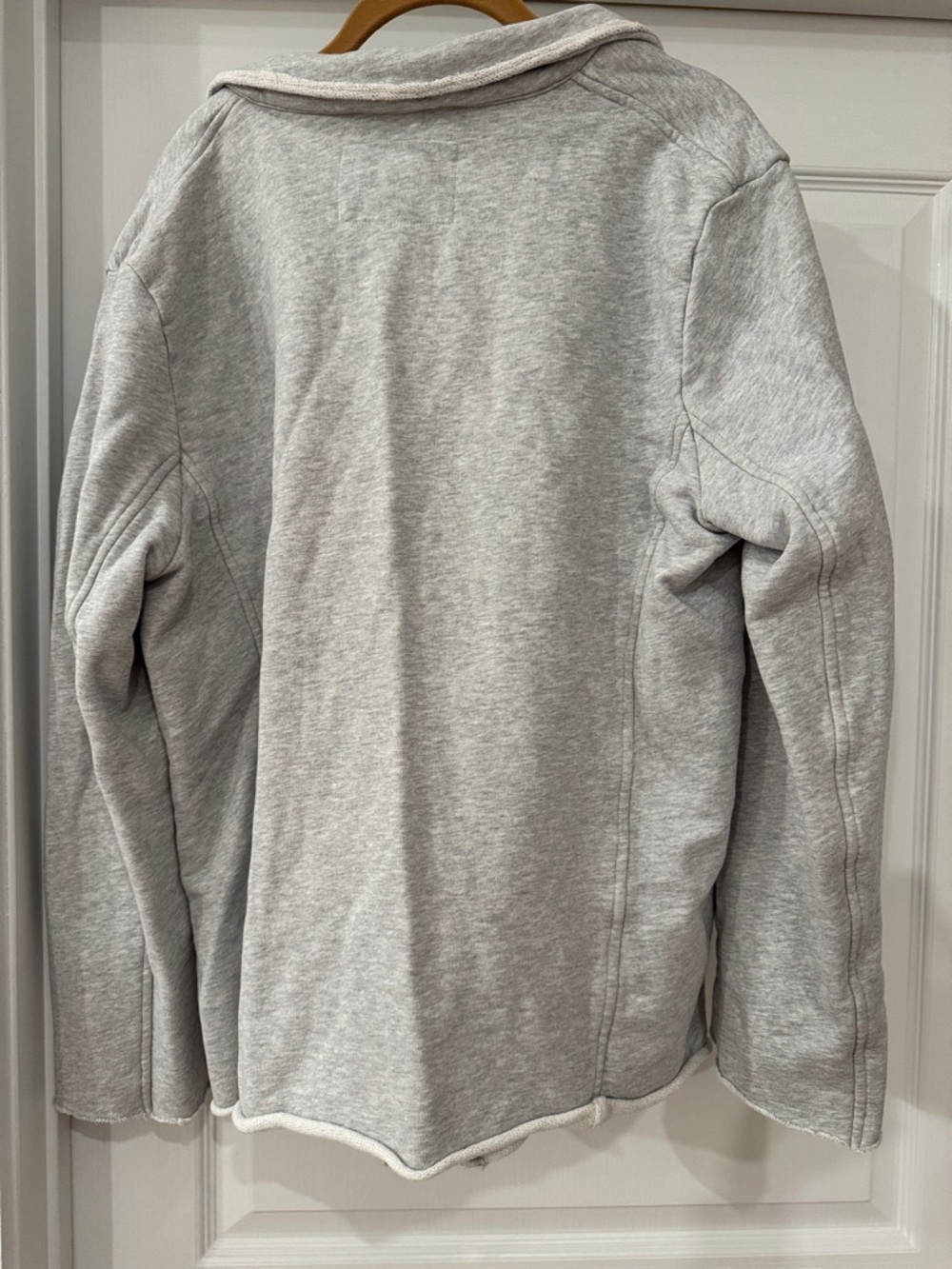 Frank & Eileen Belfast Light Gray Double-Breasted Utility Jacket - Picture 6 of 6